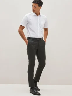 White Regular Fit Easy Care Smart Shirt