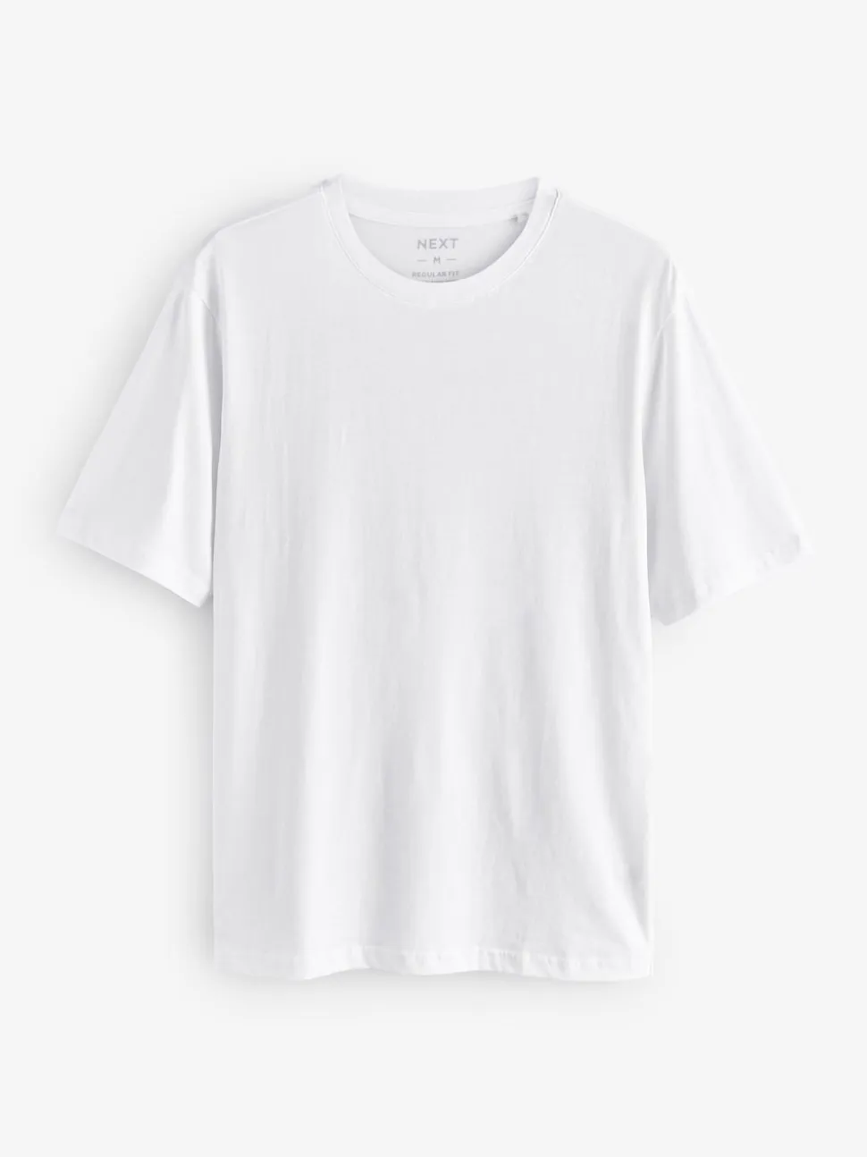 White Regular Fit Essential Cotton T-Shirts 6 Pack