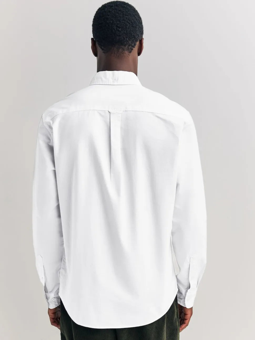 White Regular Fit Long Sleeve Oxford Shirt