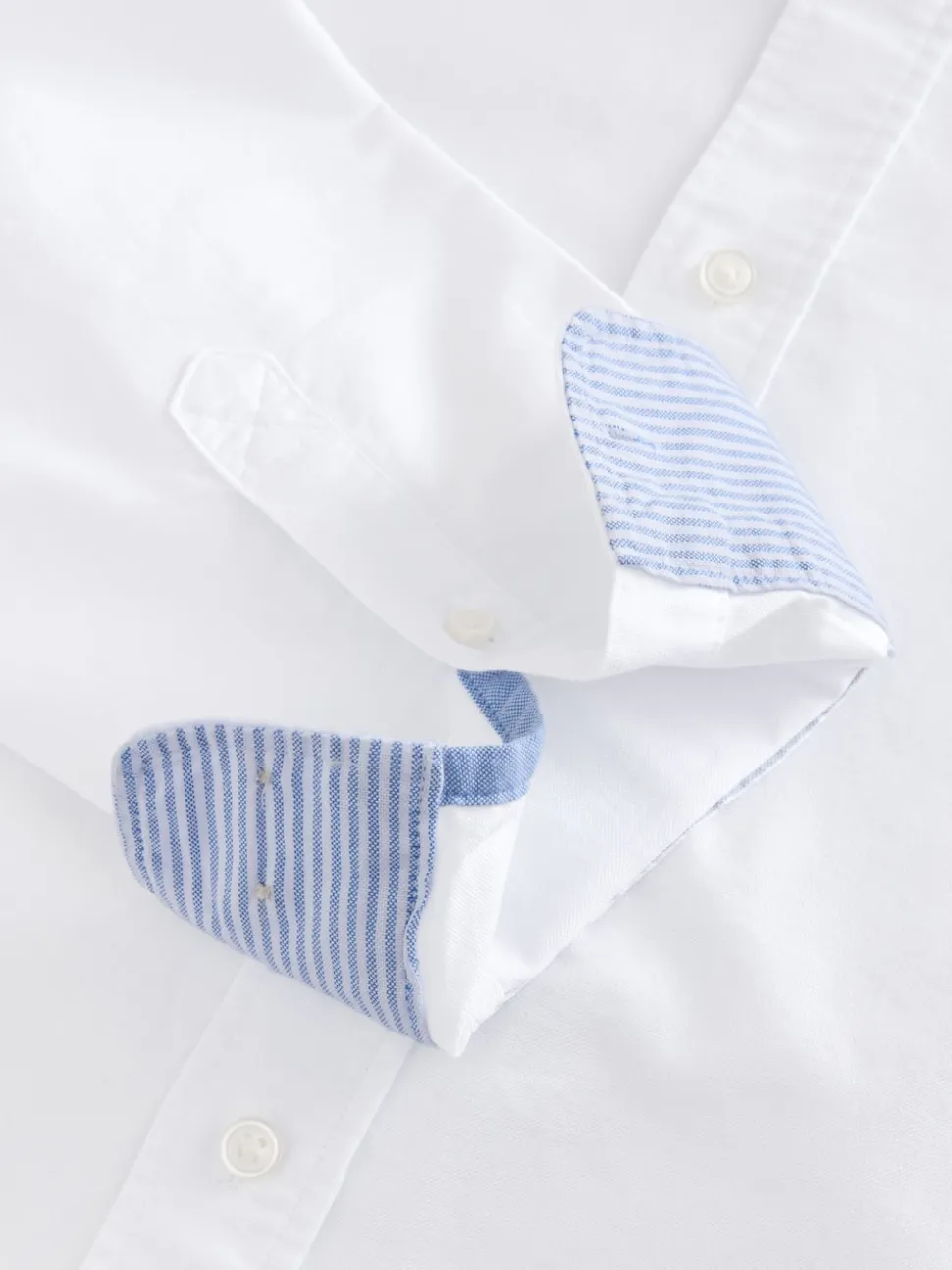 White Regular Fit Long Sleeve Oxford Shirt