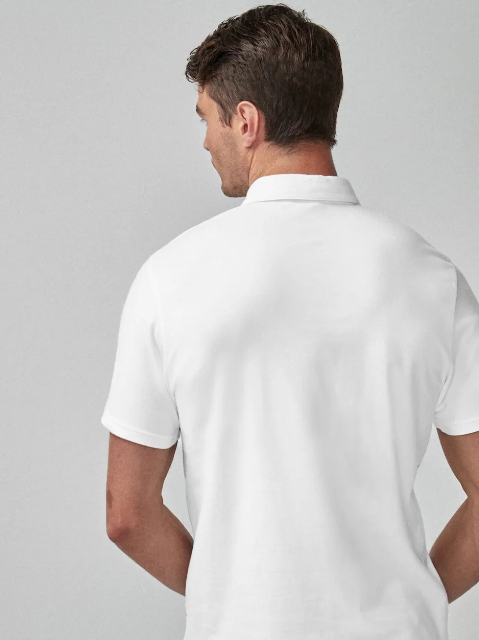 White Regular Fit Short Sleeve Polo Shirt