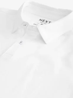 White Regular Fit Short Sleeve Polo Shirt