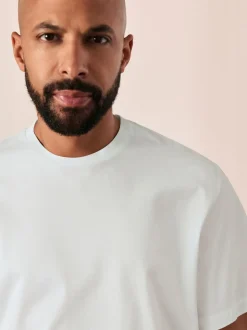White Regular Fit Signature SUPIMA® Cotton Crew Neck T-Shirt