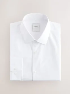 White Regular Fit Single Cuff Easy Care Smart Shirts 3 Pack