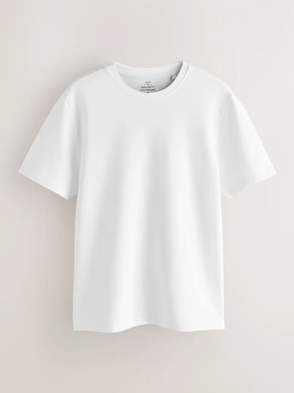 White Regular Fit Smart Soft Touch Heavyweight T-Shirt