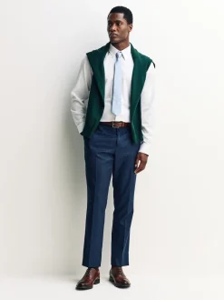 White Regular Fit Textured Long Sleeve Formal Shirt with Trim