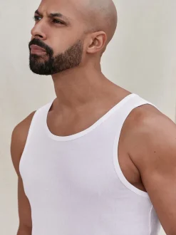 White Regular Fit Vest