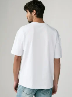 White Relaxed Fit Heavyweight T-Shirts 3 Pack