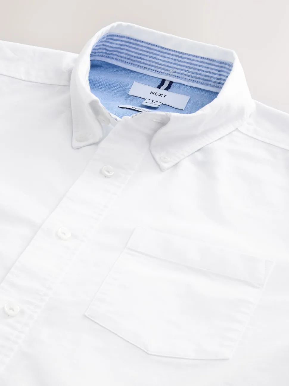 White Short Sleeve Oxford Shirt