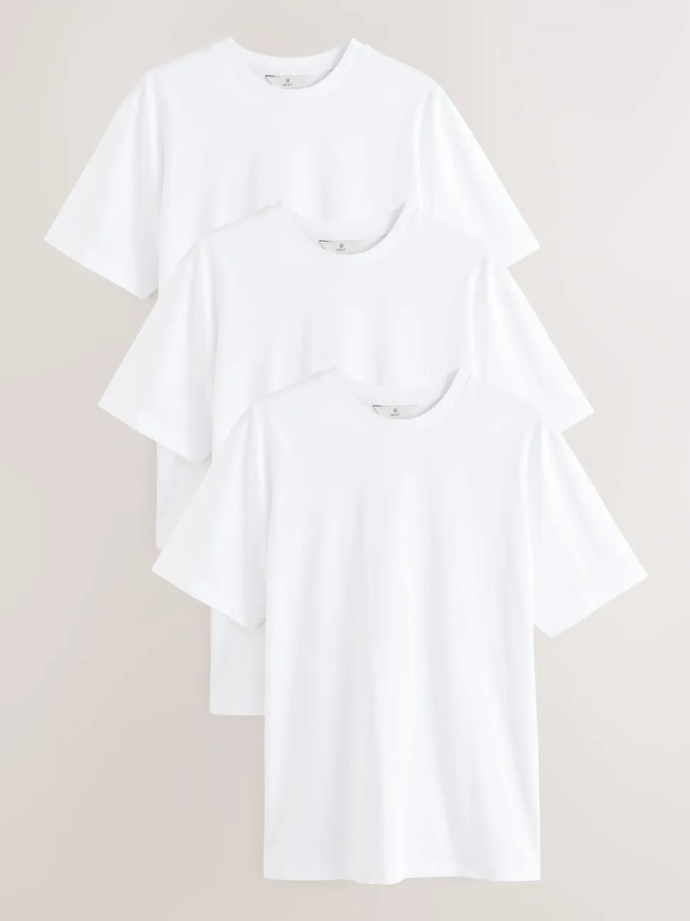 White Signature SUPIMA® Cotton Crew Neck T-Shirts 3 Pack