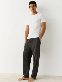 White Slim Fit 100% Cotton Layering T-Shirts 5 Pack