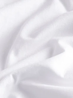 White Slim Fit 100% Cotton Layering T-Shirts 10 Pack