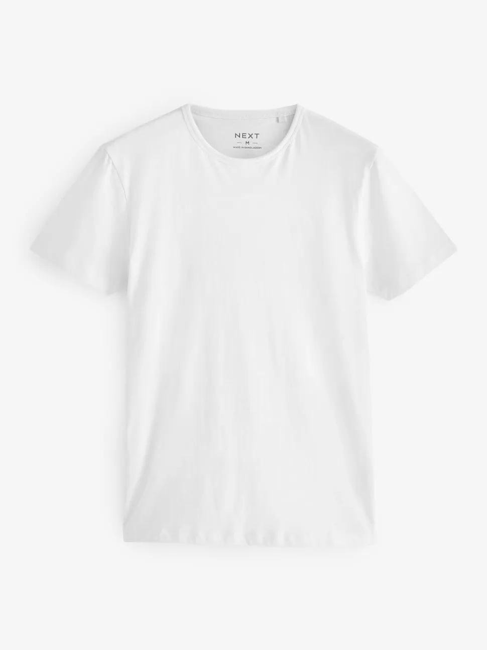 White Slim Fit 100% Cotton Layering T-Shirts 2 Pack