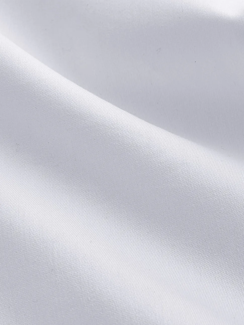 White Slim Fit 100% Pima Cotton Sateen Finish Long Sleeve Signature Shirt