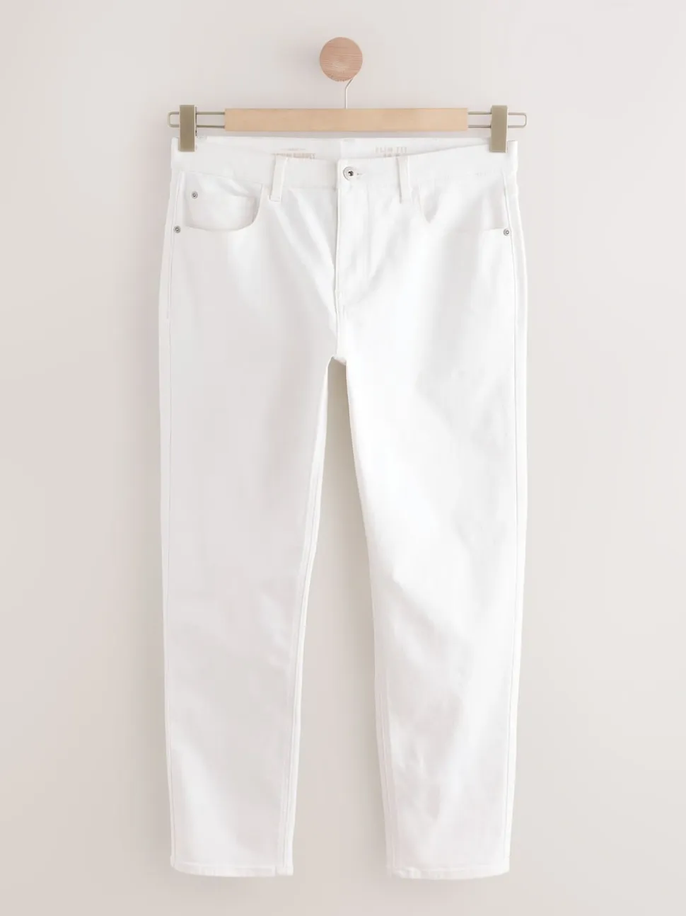 White Slim Fit Essential Stretch Jeans
