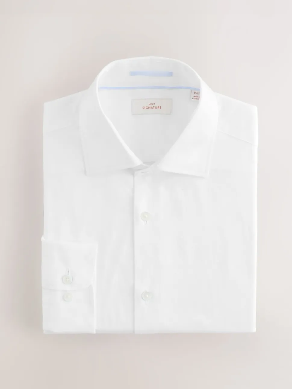 White Slim Fit Signature Textured Smart Shirt