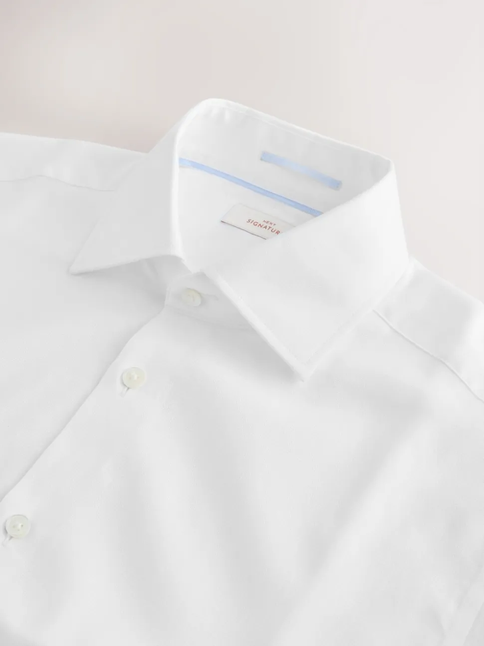 White Slim Fit Signature Textured Smart Shirt