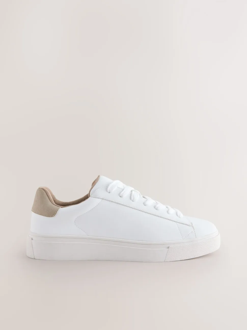 White Smart Casual Longline Trainers