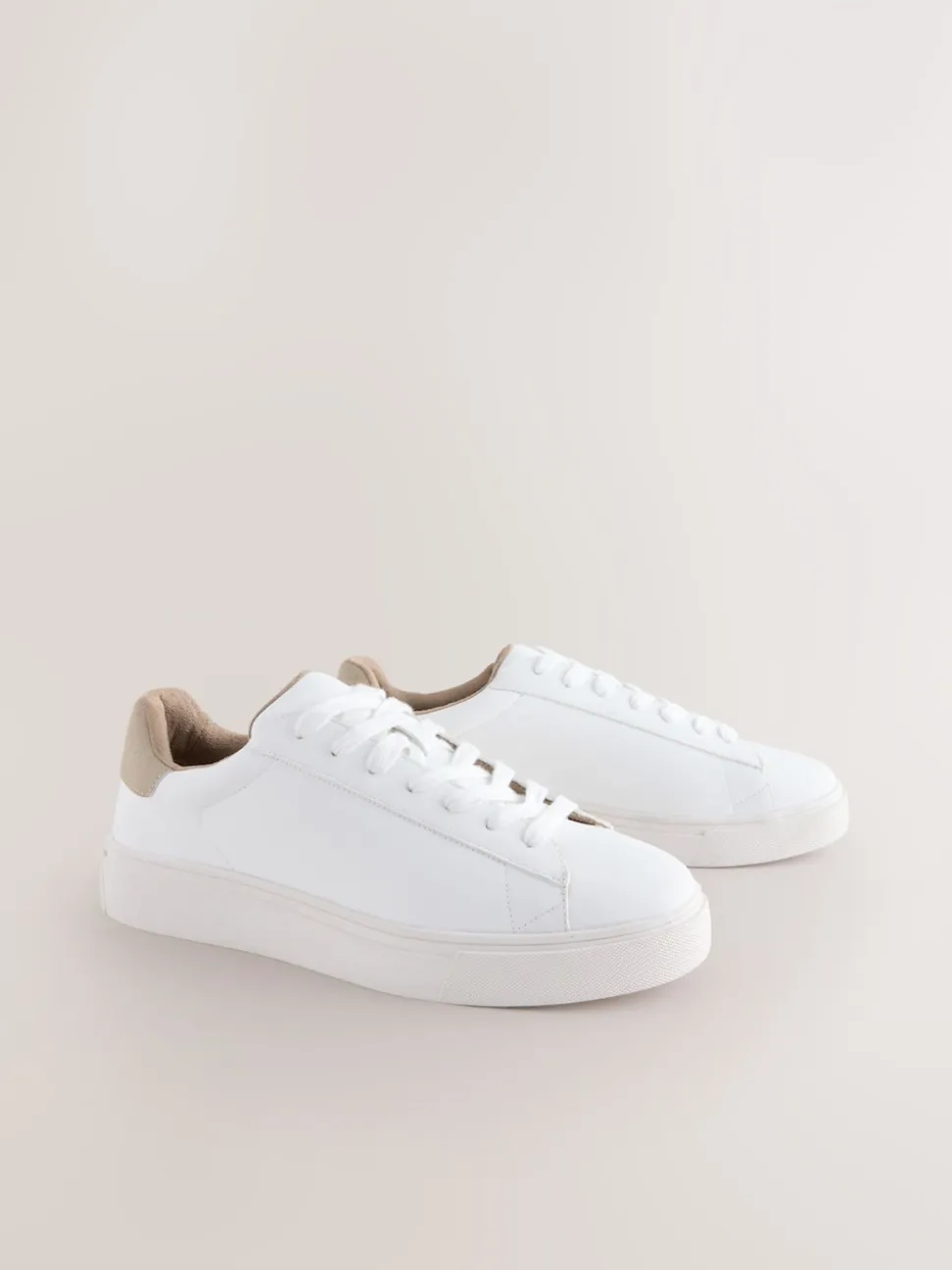 White Smart Casual Longline Trainers