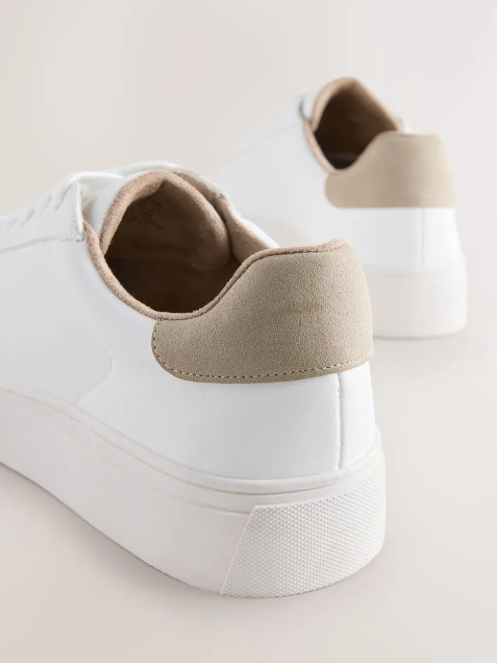 White Smart Casual Longline Trainers