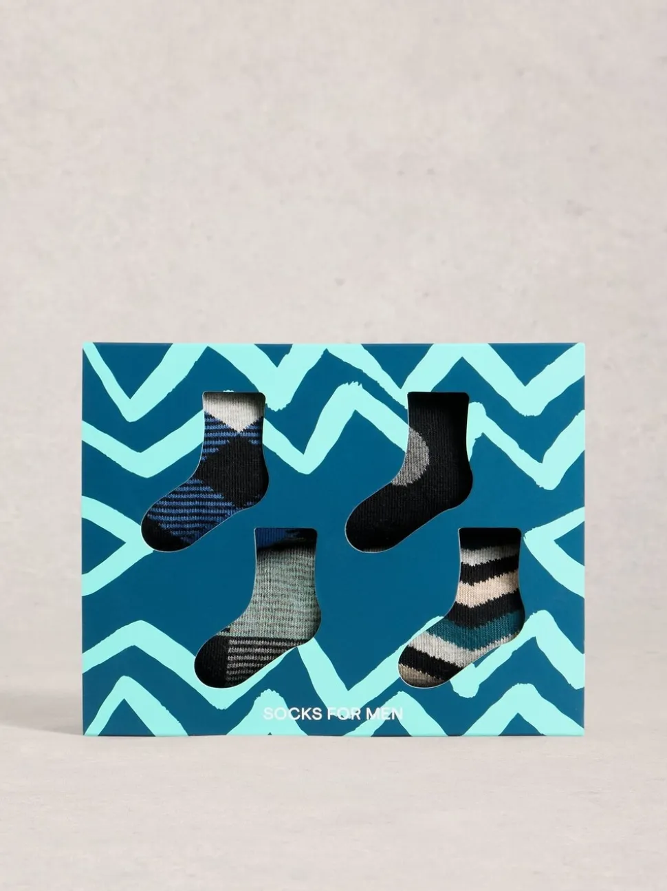 White Stuff Black Bike Pattern Ankle Socks 4 Pack
