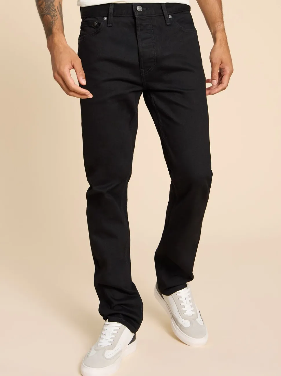 White Stuff Black Chrome Eastwood Straight Jeans