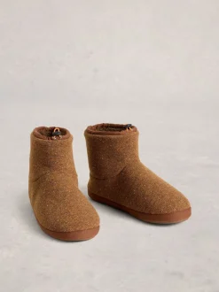 White Stuff Brown Neppy Slipper Boots