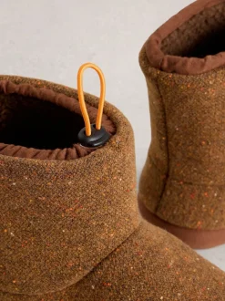 White Stuff Brown Neppy Slipper Boots