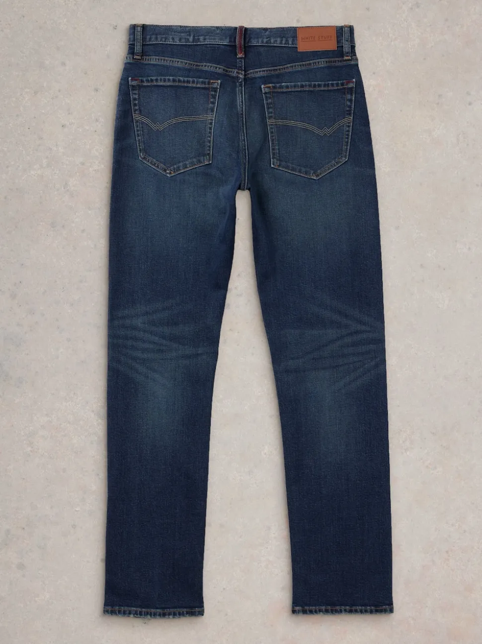 White Stuff Dark Blue Eastwood Zip Fly Straight Jeans