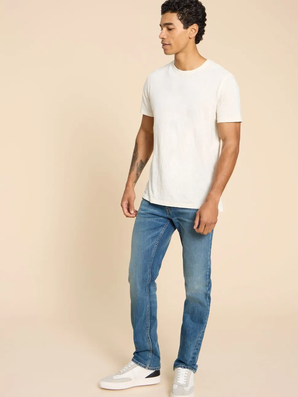 White Stuff Denim Blue Eastwood Straight Jeans