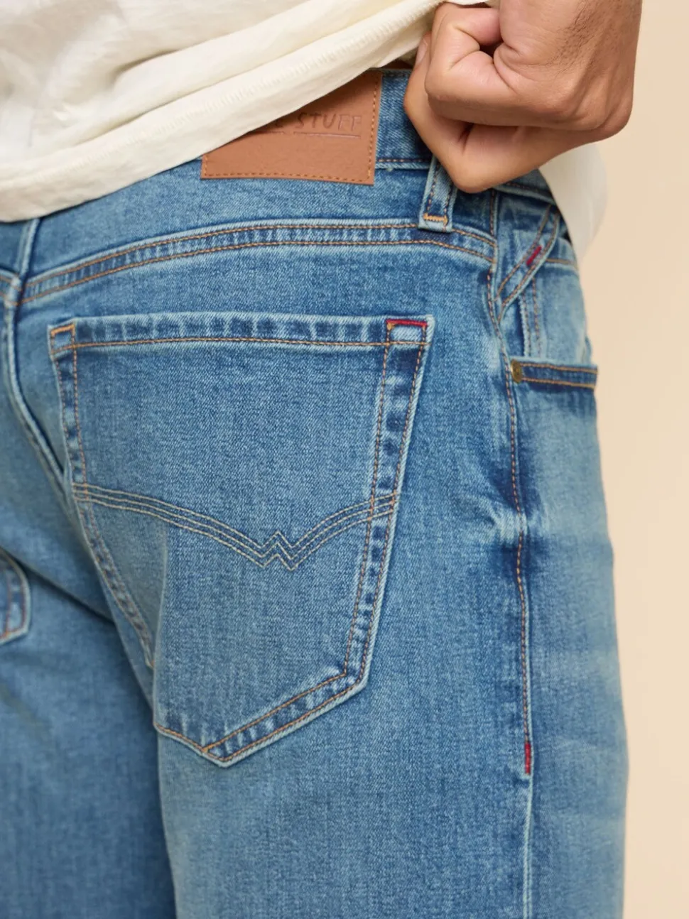 White Stuff Denim Blue Eastwood Straight Jeans