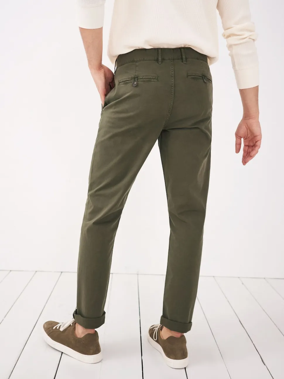 White Stuff Green Sutton Chino Trousers
