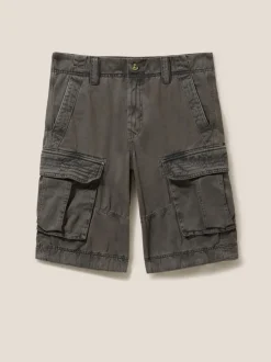 White Stuff Grey 100% Cotton Halsall Cargo Shorts