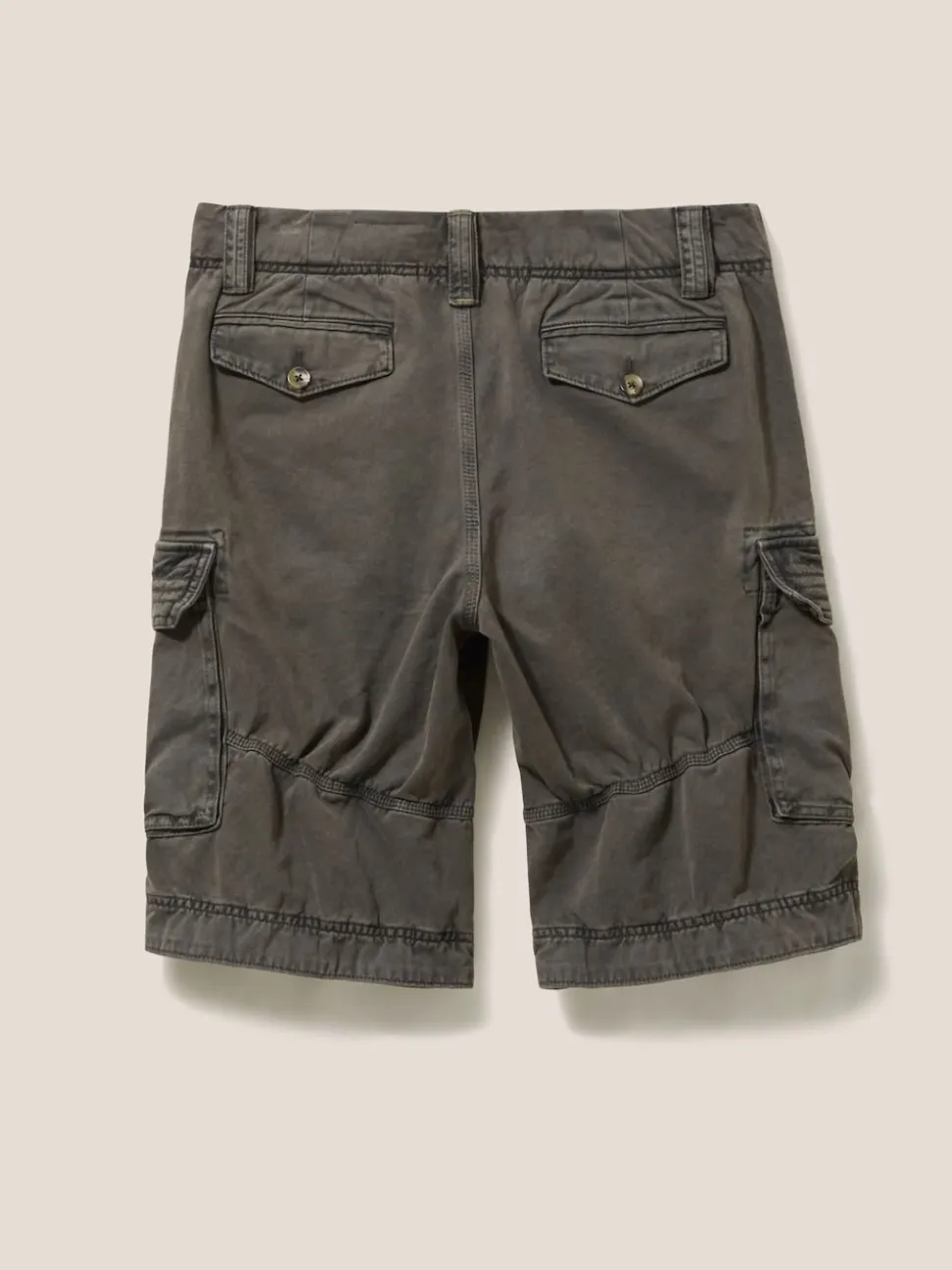 White Stuff Grey 100% Cotton Halsall Cargo Shorts