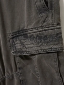 White Stuff Grey 100% Cotton Halsall Cargo Shorts