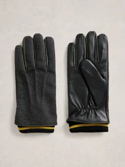 White Stuff Grey Liam Leather Gloves