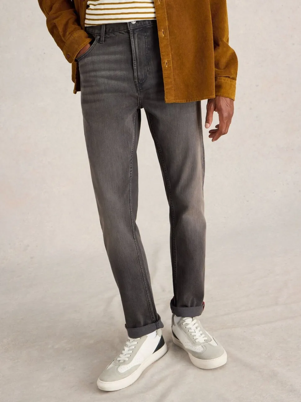 White Stuff Grey Slim Bronson Jeans