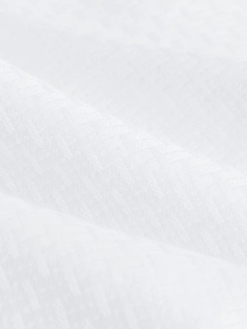 White Texture Smart Cotton Rich Trimmed Textured Shirt