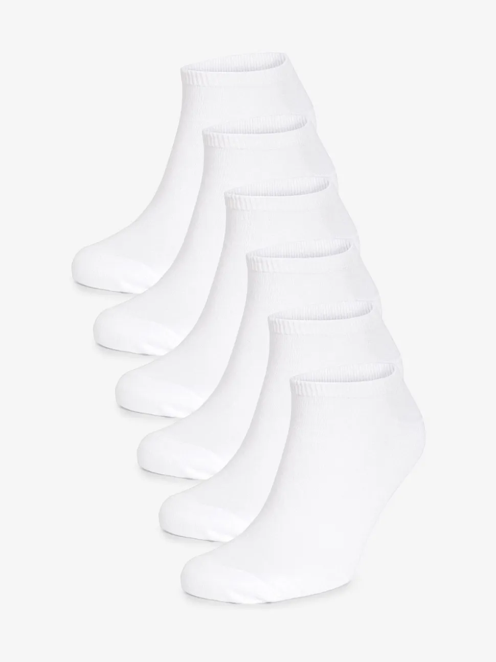 White Trainer Socks 6 Pack
