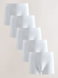 White Trunks Boxers 5 Pack