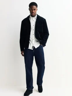 White Twin Pocket Western Style Long Sleeve Shirt