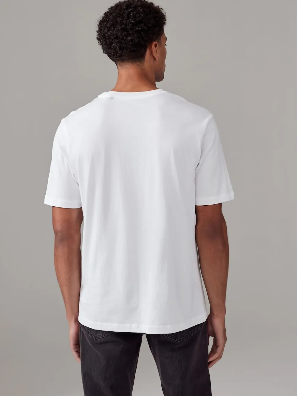 White/Black/Navy Regular Fit Essential Cotton T-Shirts 6 Pack