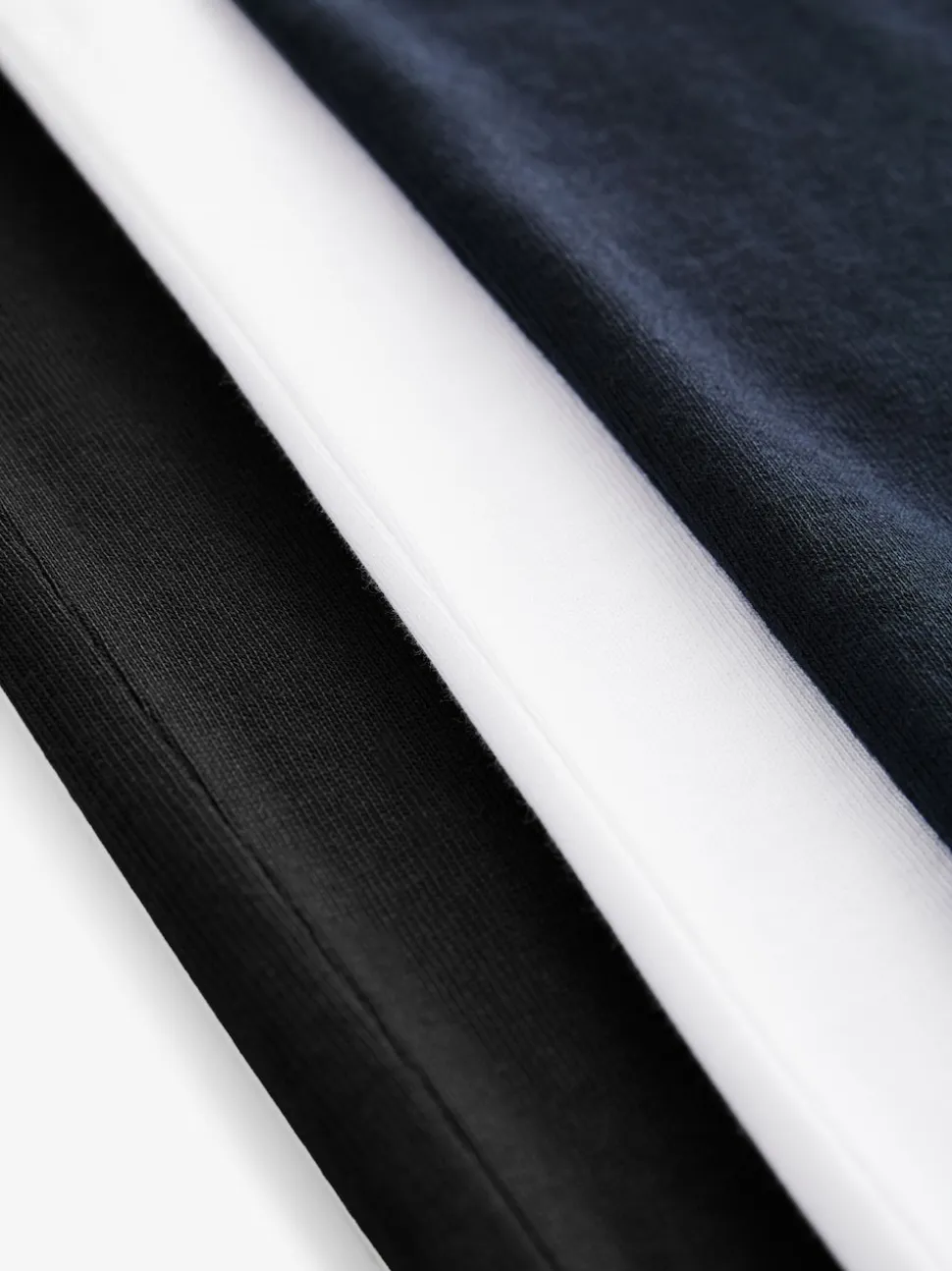 White/Black/Navy Relaxed Fit Heavyweight T-Shirts 3 Pack