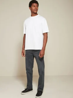 White/Black/Navy Relaxed Fit Heavyweight T-Shirts 3 Pack