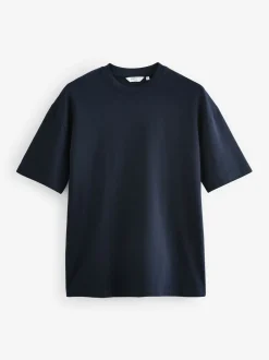 White/Black/Navy Relaxed Fit Heavyweight T-Shirts 3 Pack