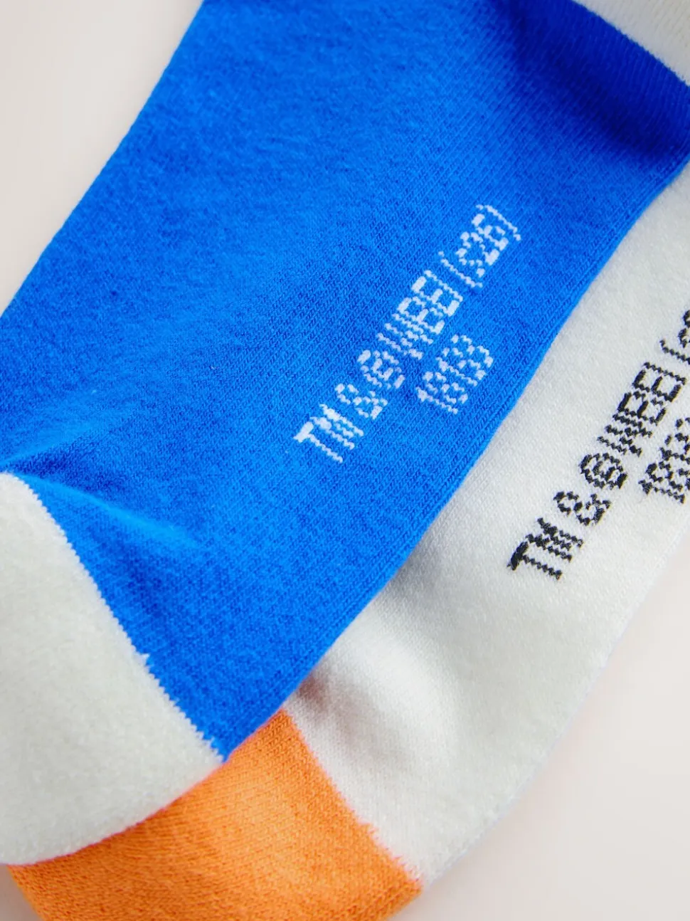 White/Blue Looney Tunes License Sports Socks 2 Pack