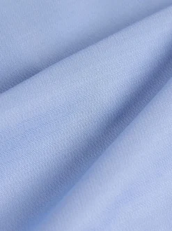 White/Blue Slim Fit Easy Care Textured Single Cuff Smart Shirts 3 Pack