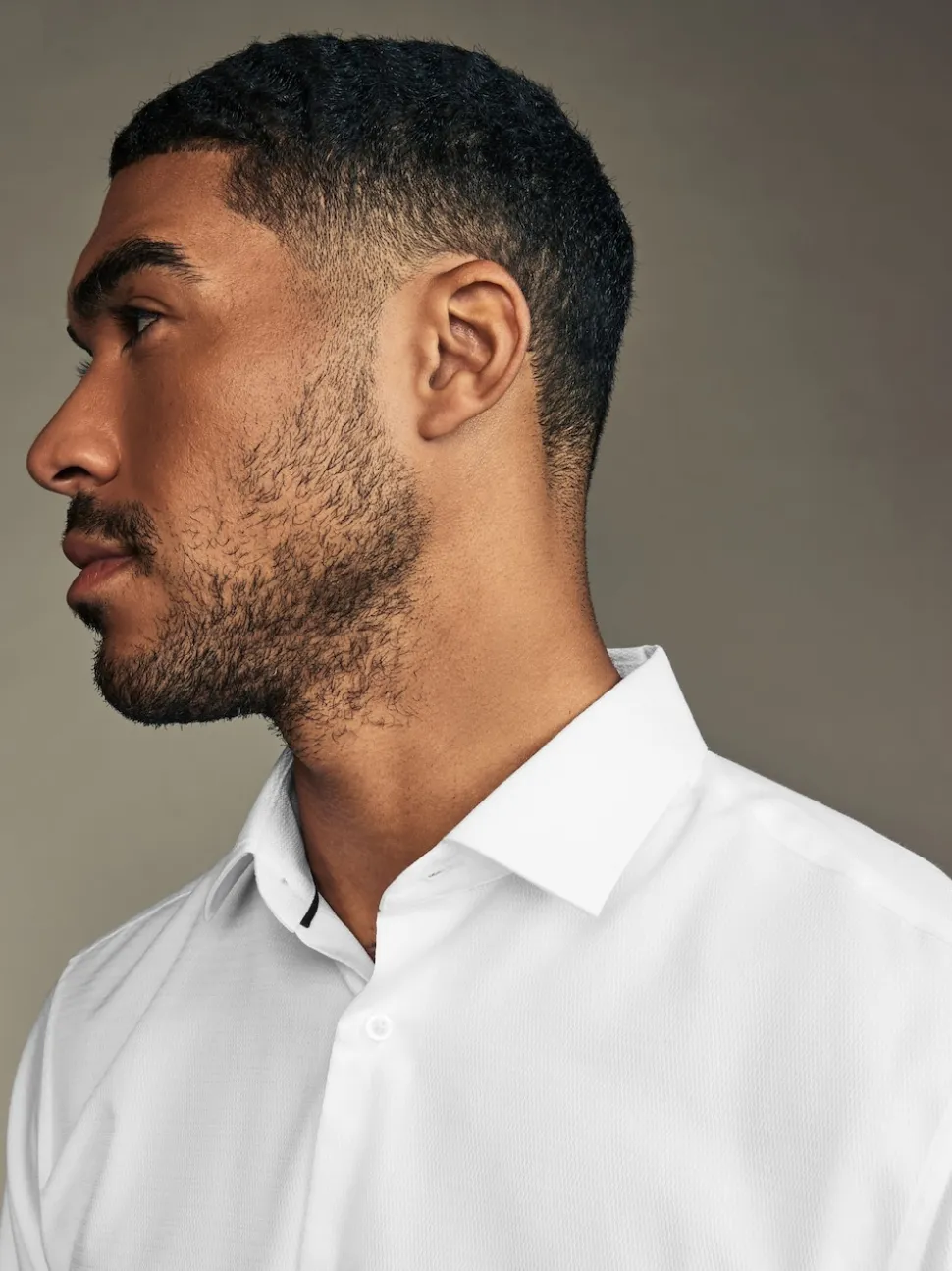 White/Blue Slim Fit Easy Care Textured Single Cuff Smart Shirts 3 Pack