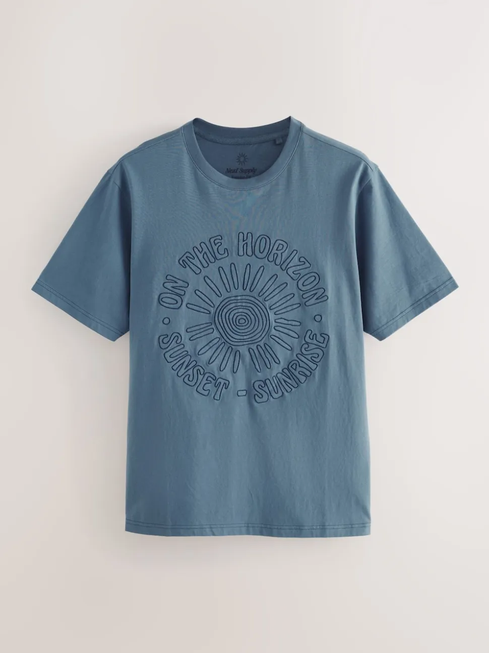 White/Blue/Brown Regular Fit Graphic Print T-Shirts 3 Pack