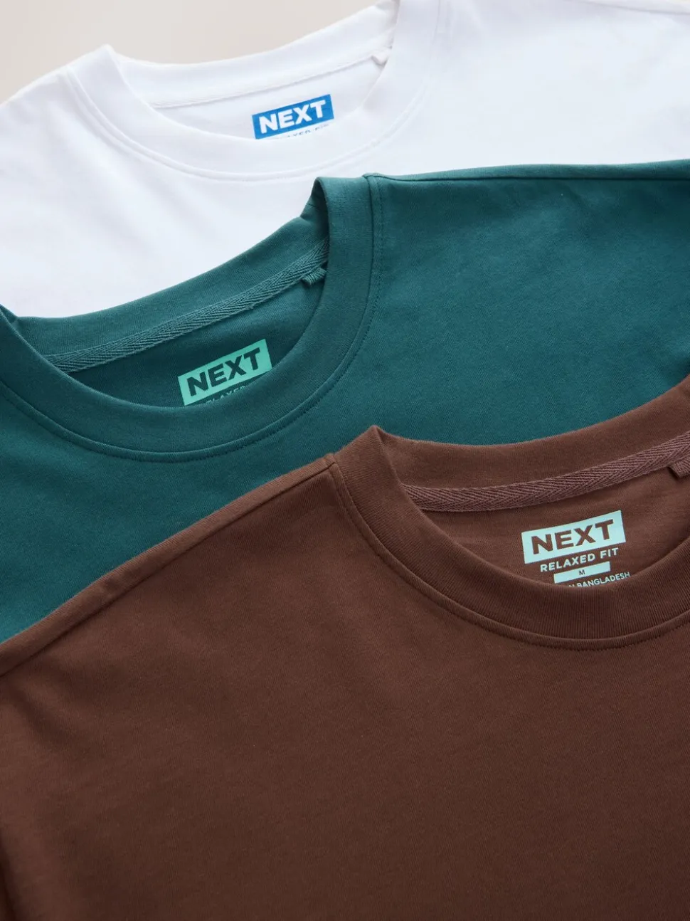 White/Green/Brown Relaxed Fit Graphic Print Heavyweight T-Shirt